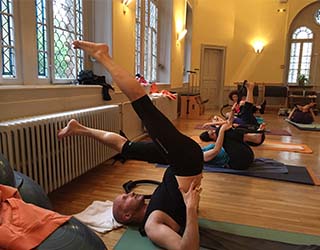Cours avec Pilates circle